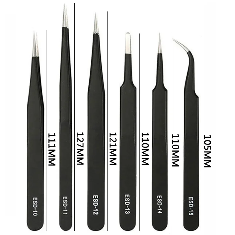 6PCS Precision Tweezers Set ES - Electronics Repair Workshop avis et prix