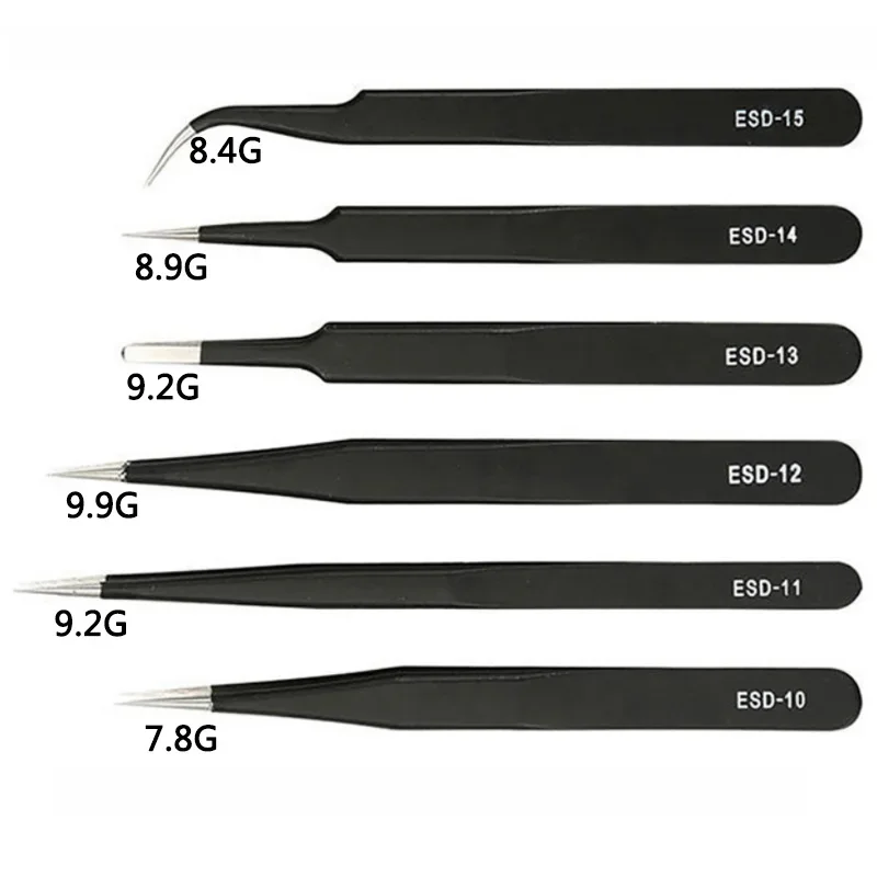 6PCS Precision Tweezers Set ES - Electronics Repair Workshop avis et prix