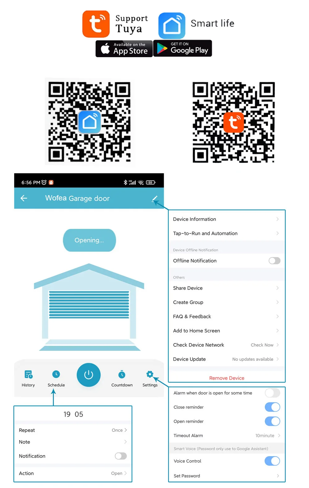 Smart WiFi Garage Door Opener  - Phone Opening Tool avis et prix